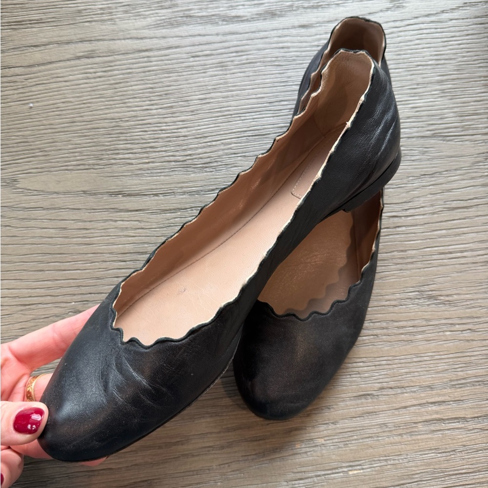 Chloé Lauren leather ballet flats